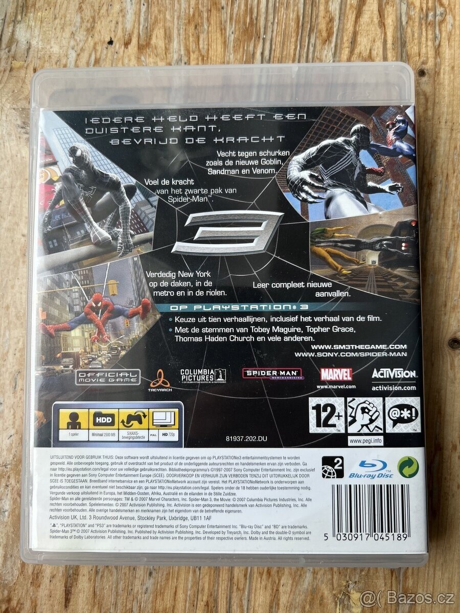 Originální Spider-Man 3 pro PS3 – Výborný stav - 2