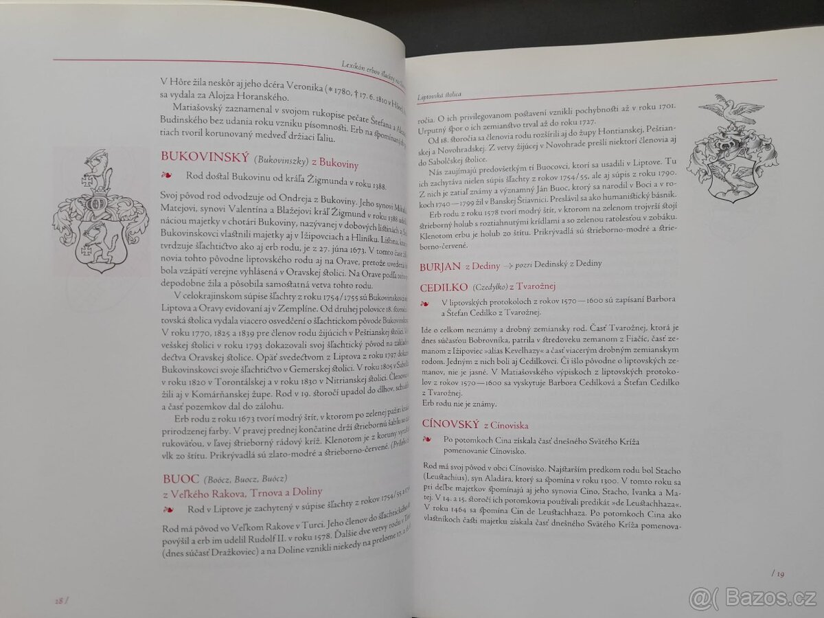 Lexikón erbov šľachty na Slovensku II. - Liptovská stolica - 2