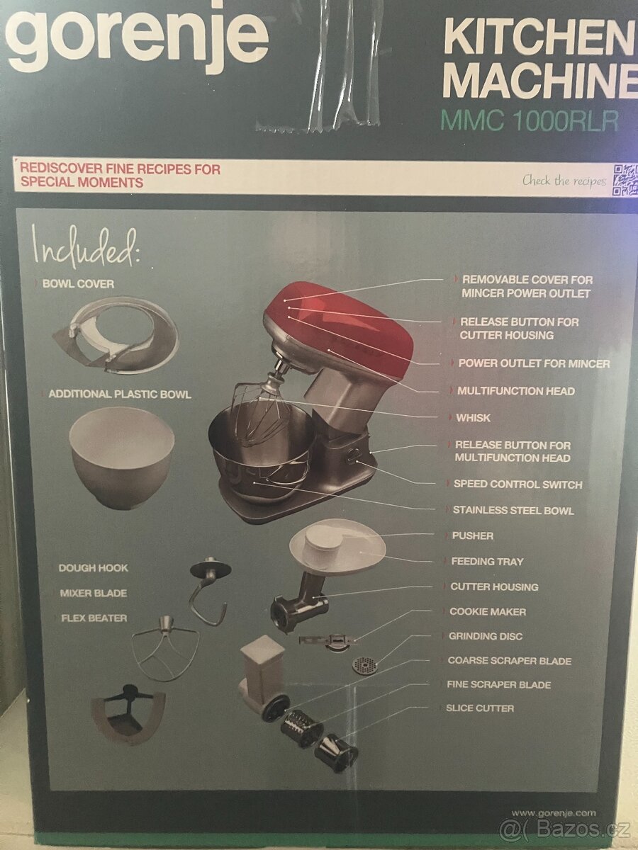 Kuchyňský robot GORENJE MMC1000RLR - 2