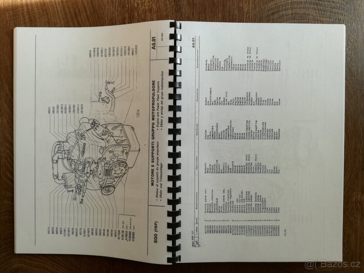 Katalog dílů Fiat 500 (110F) - 2