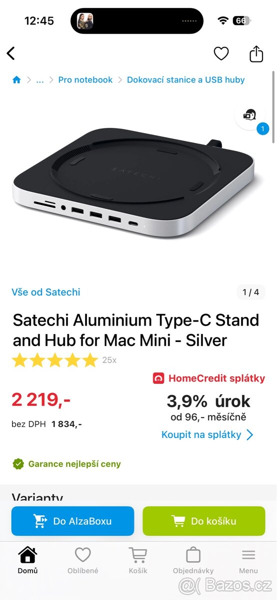 Satechi Aluminium Hub USB-C pro Mac Mini - Stříbrná - 2