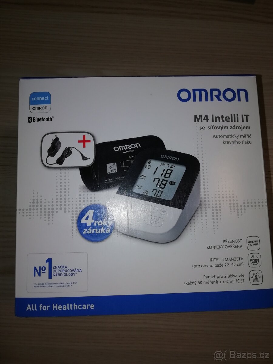 Tlakoměr OMRON M4 Intelli IT bluetooth připojením - 2