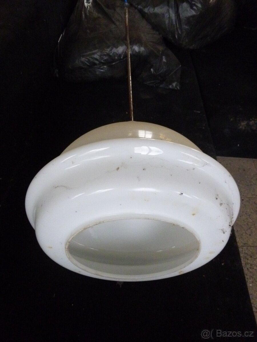 Retro starožitný lustr bílý - Brusel - 2