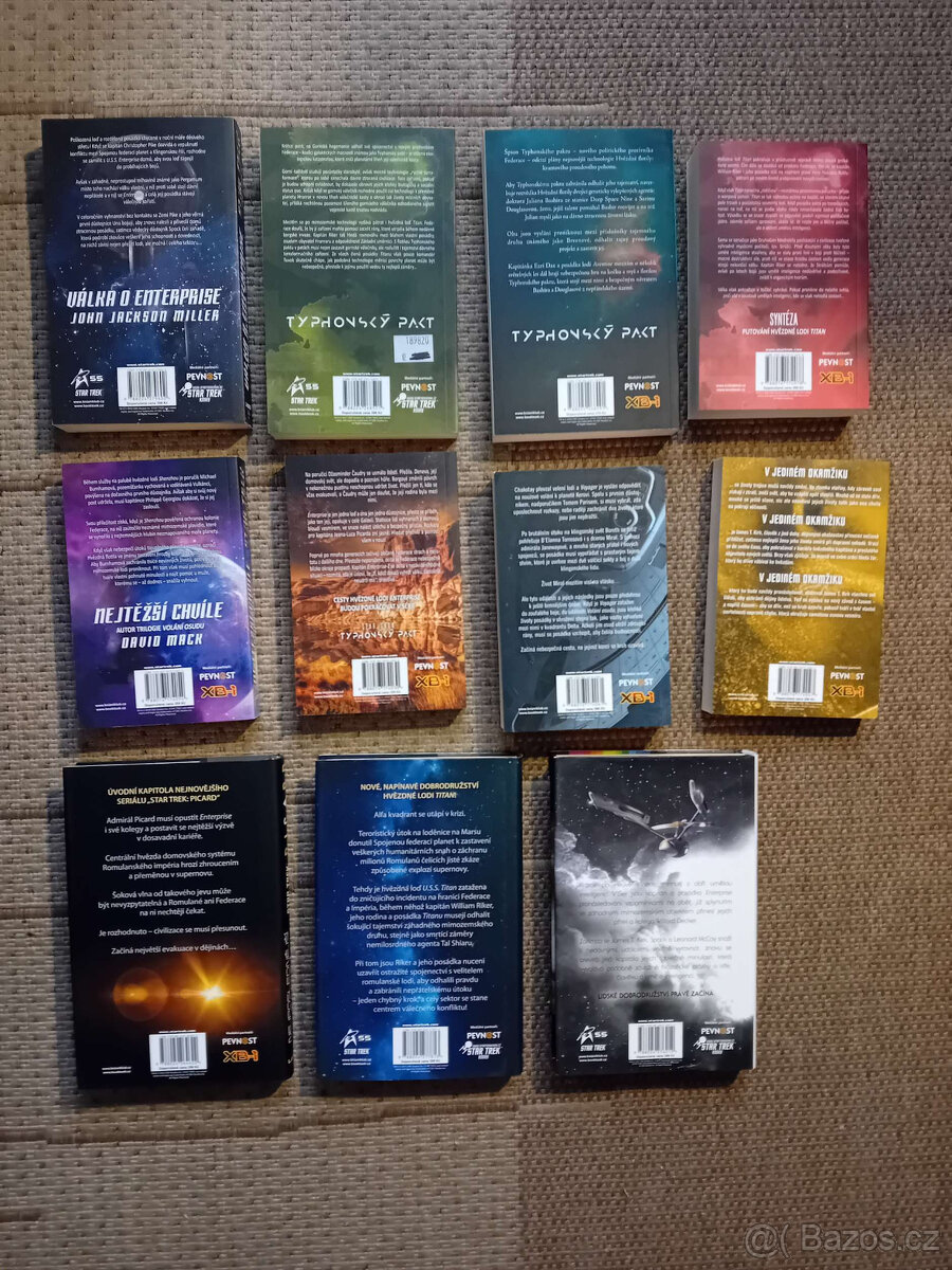 11 ks knih Star Trek - jako nové, česky - stav výborný - 2