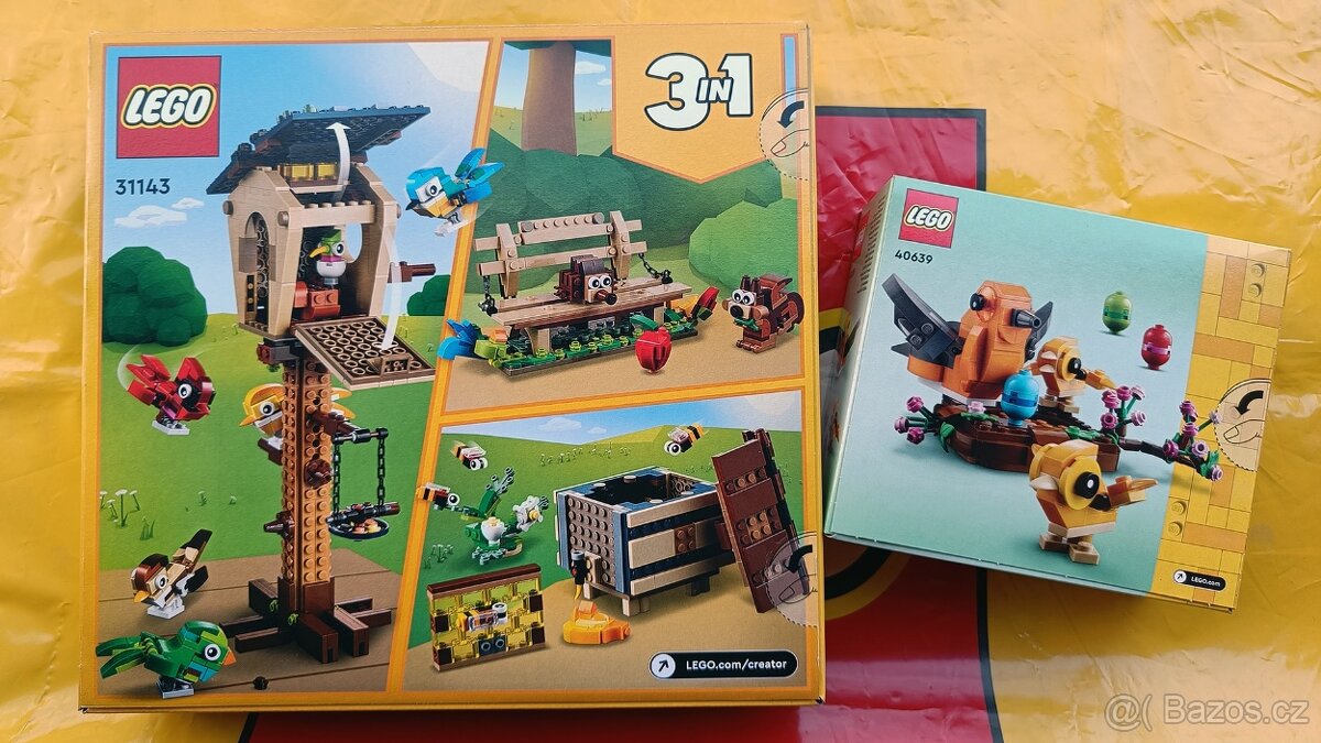 LEGO Creator 3v1 31143 Ptačí budka + 40639 Ptačí hnízdo - 2
