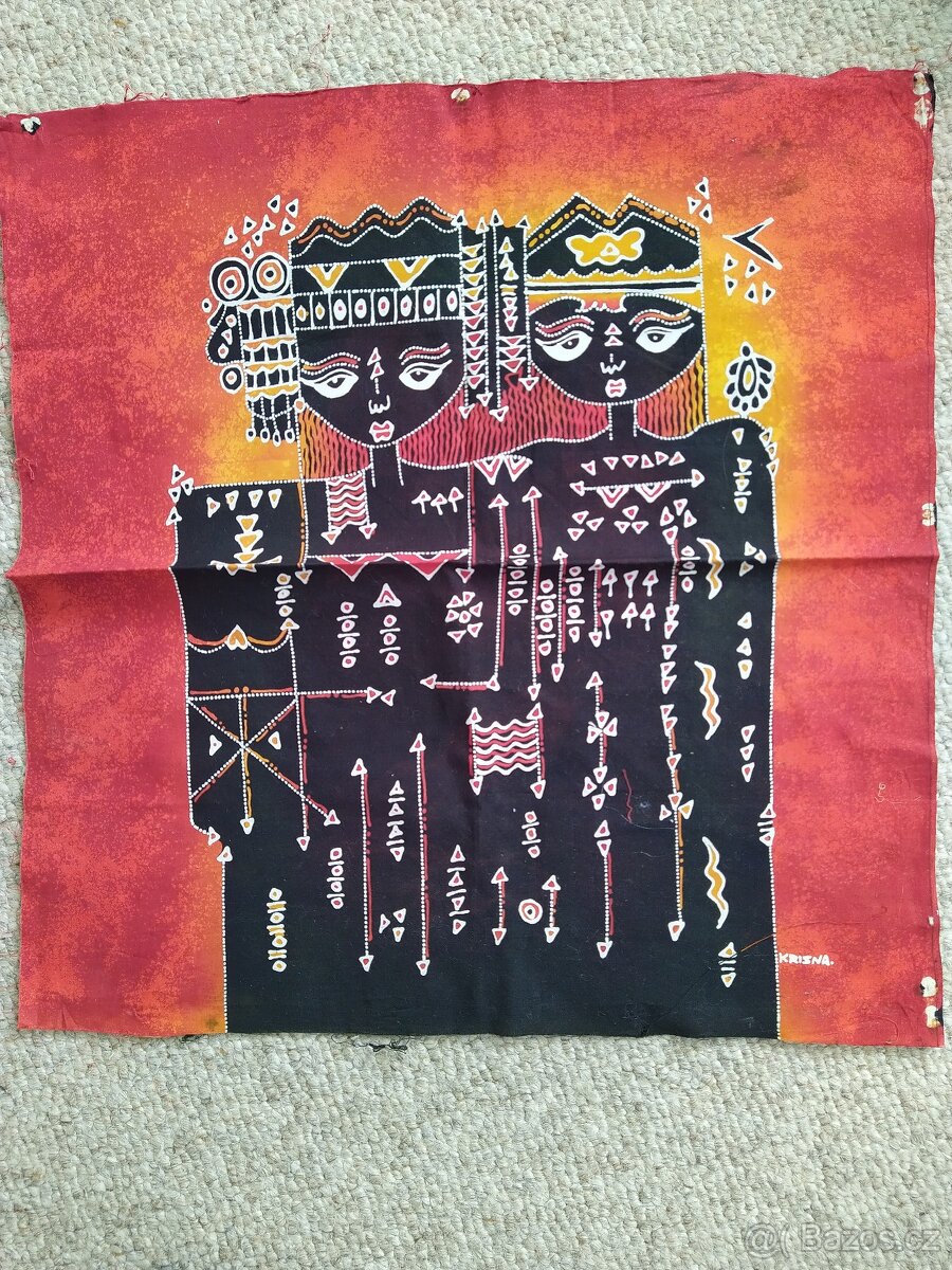 Textilní obrazy z Nigerie - 2