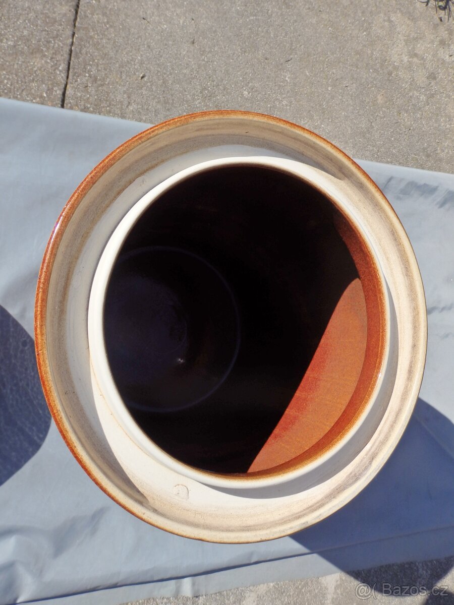 Keramická nádoba na kvašené zelí - 2