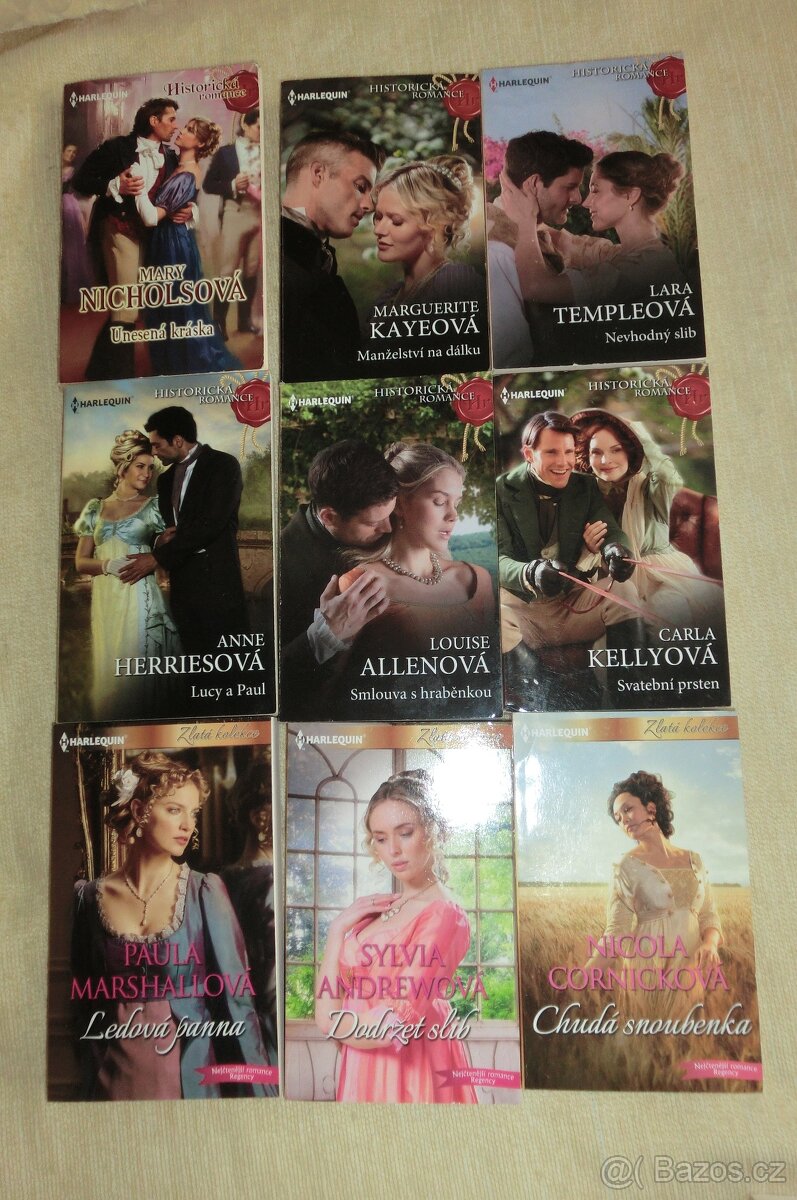 19 x historické harlequiny - 2