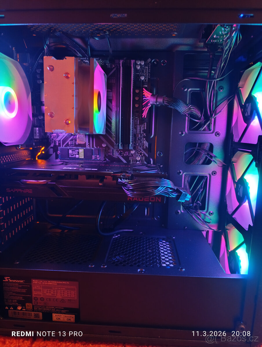 Herni PC - Ryzen 5500, 16GB RAM, SSD+HDD, 6600XT, WIN11 - 2