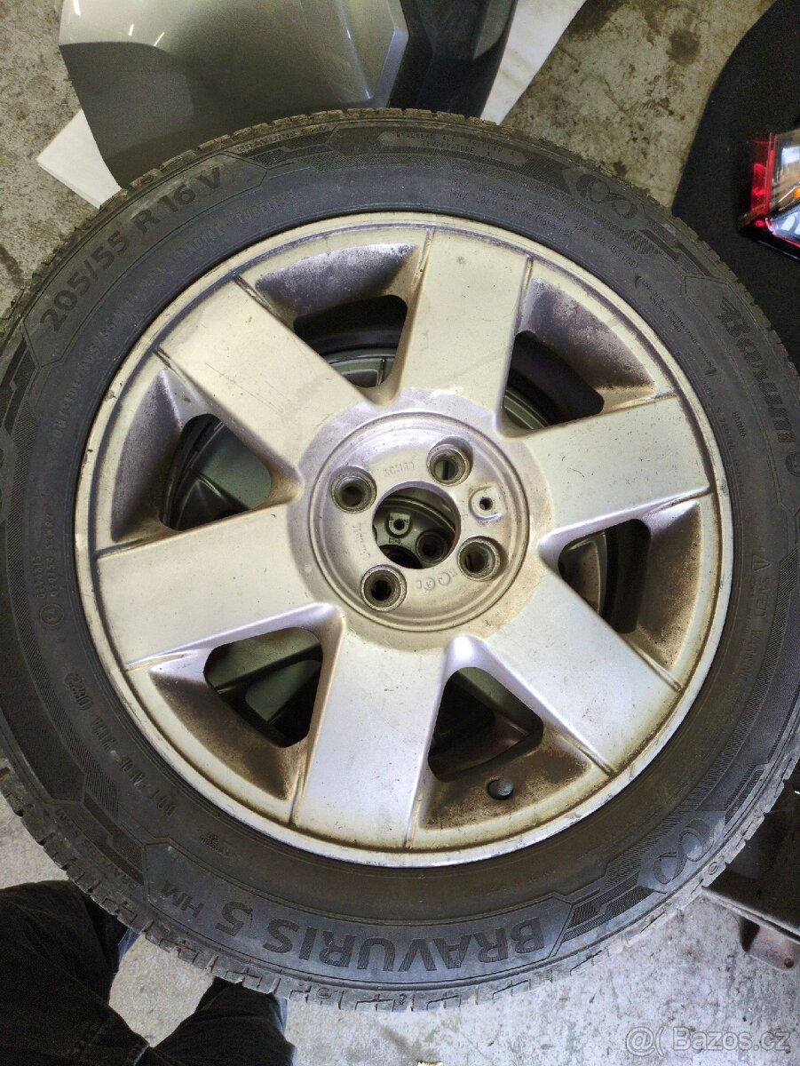 Originální kola Renault 16" 4x100 pneu 205/55R16 - 2