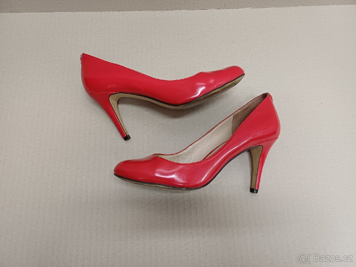 Červené lesklé lodičky vel.36 - 2