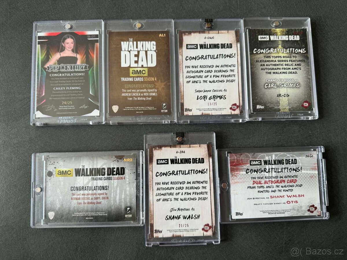 The Walking Dead - Signed karty - 2
