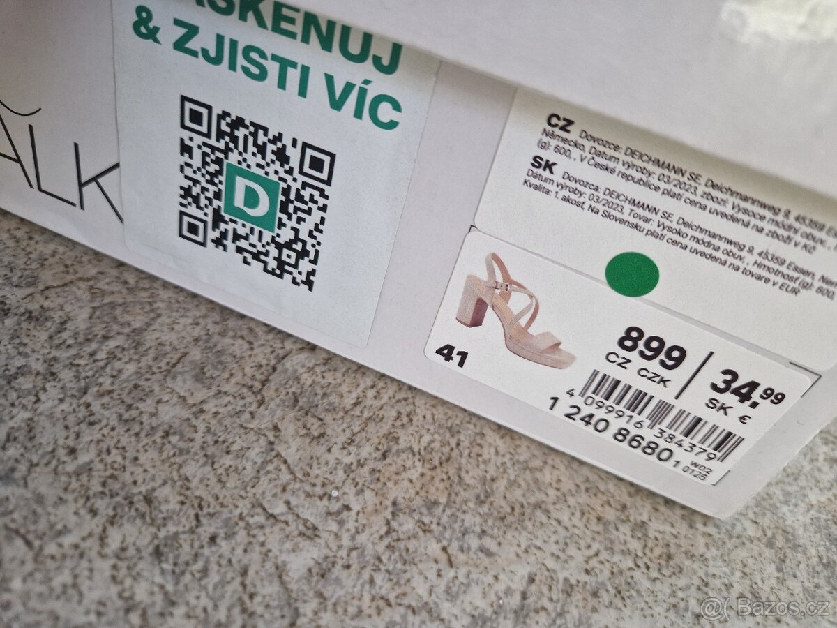 Páskové boty na podpadku vel. 41 - 2