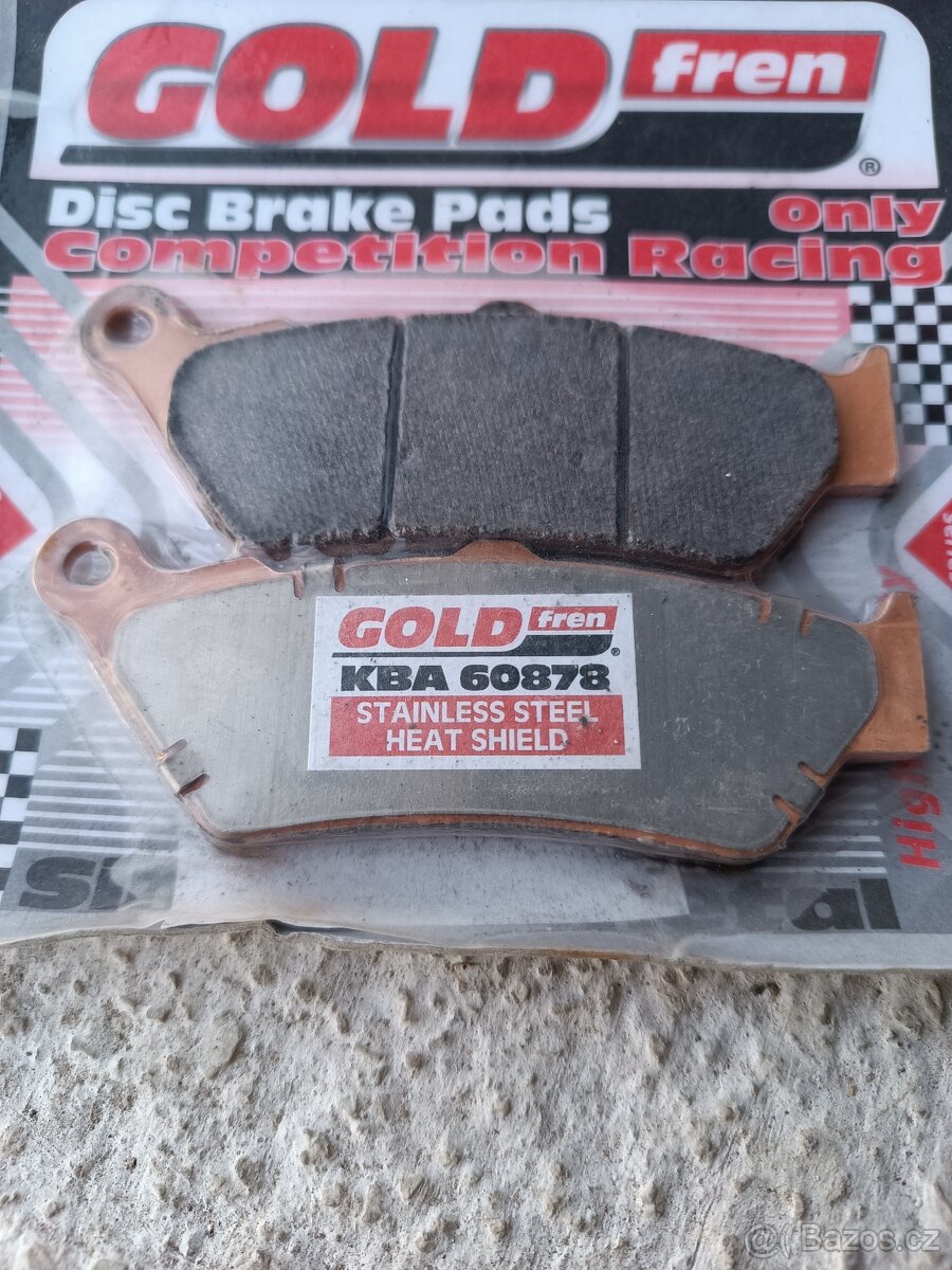 Brzdové destičky přední Goldfren GP6 - nové - 2
