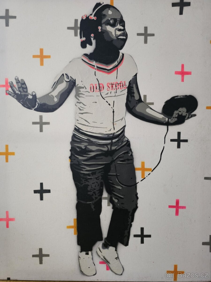 Originální obraz od streetartisty Damiena Mitchella - 2