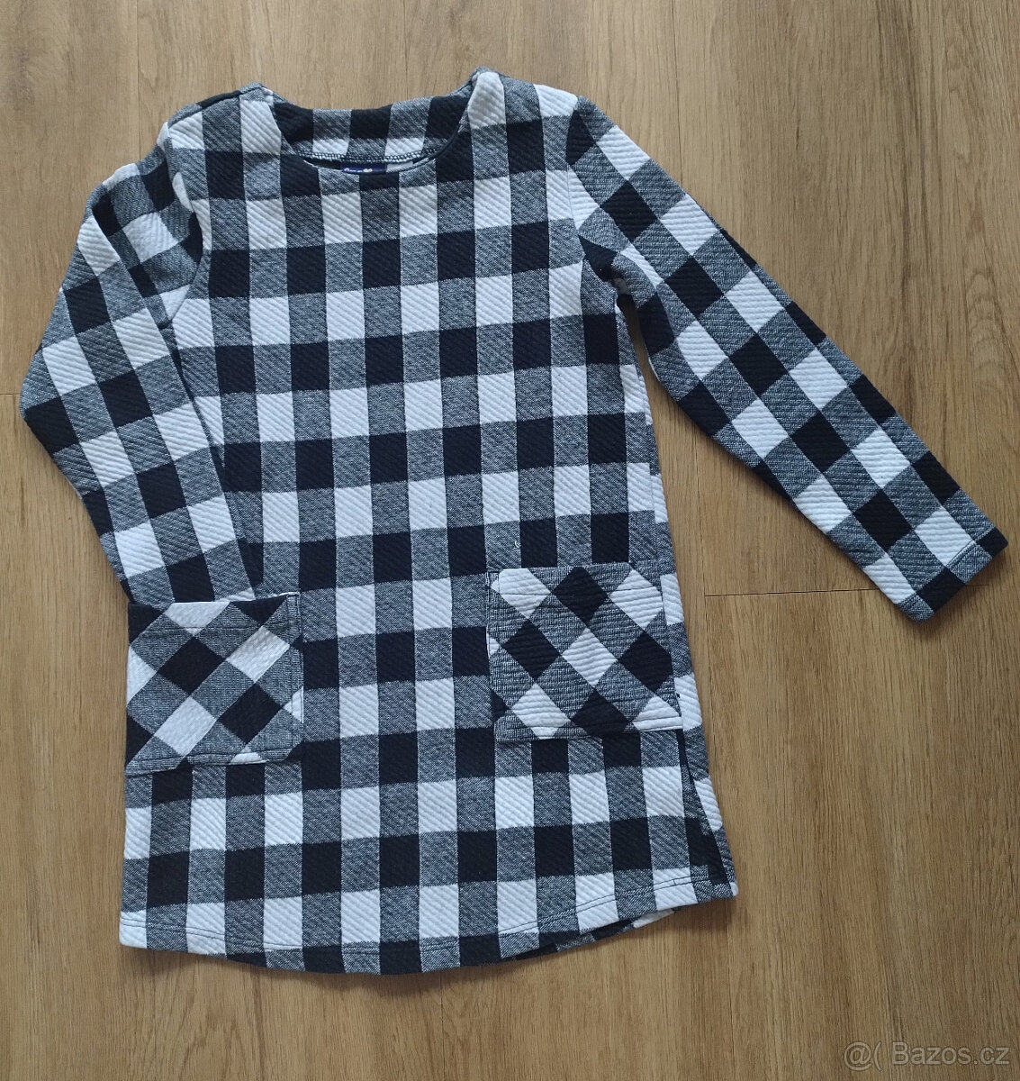 Šaty kostka s červenýma legínama vel. 98/104 - 2