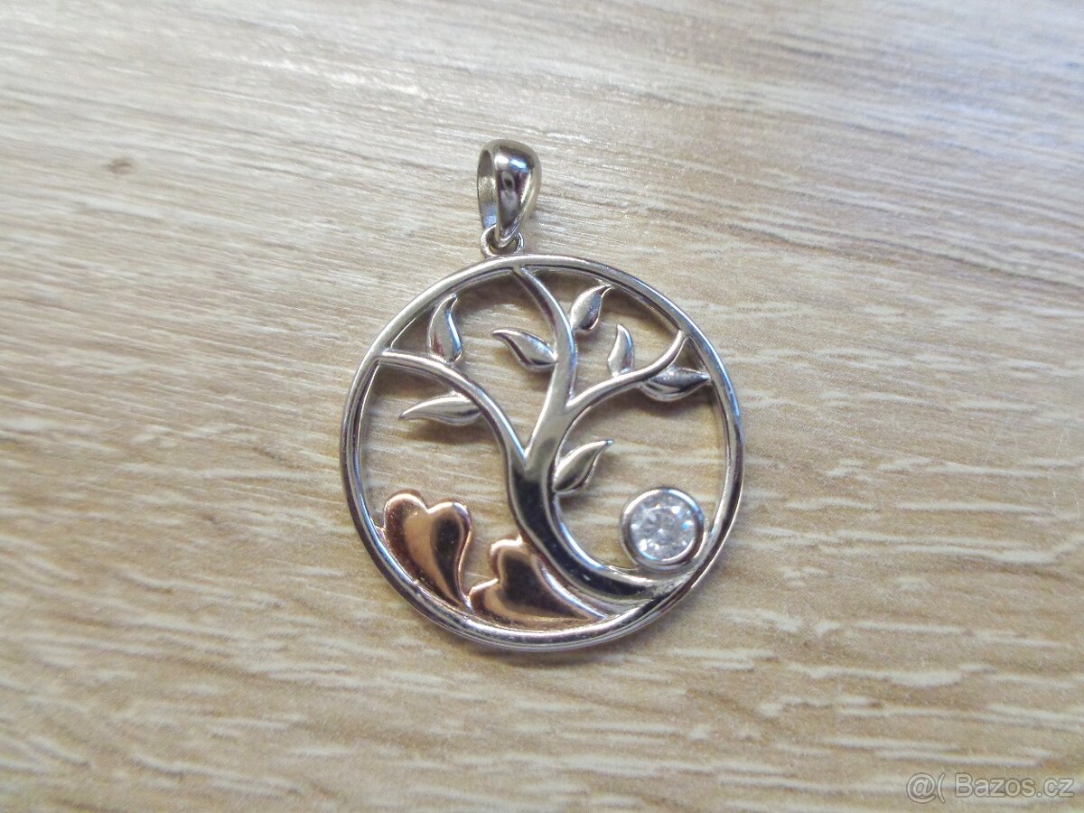 Ag přívěsek se stromem života - 2