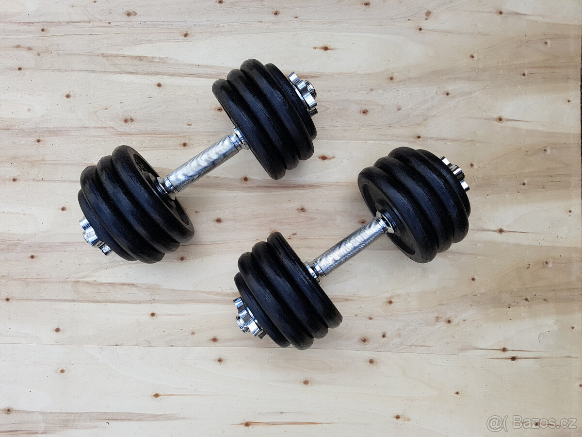 Jednoručky činky 2x20kg za 2890kč - 2