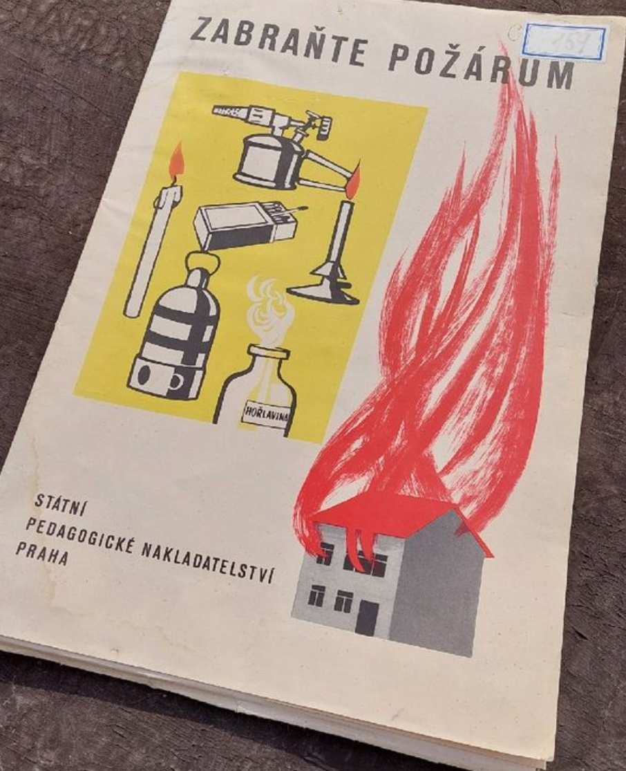 Zabraňte požáru, 12 karet 33x49 cm, rok 1965 - 2