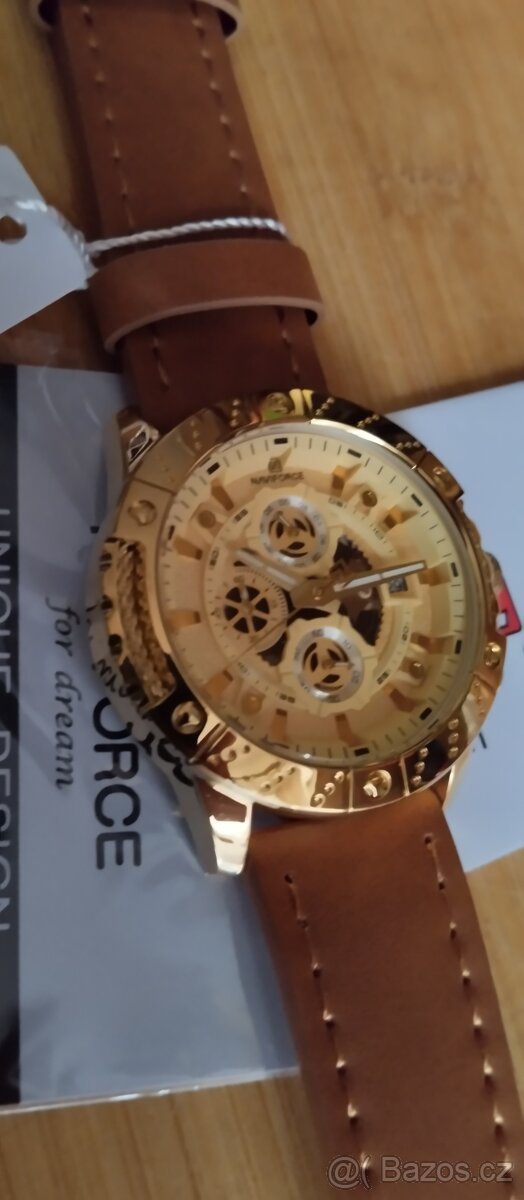 perfektní pilotské hodinky NAVIFORCE US ARMY chronograf - 2