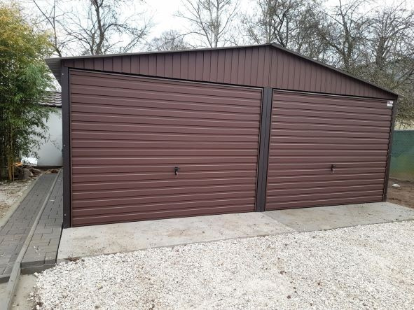 Plechová garáž pro dvě auta 6x5m - 2