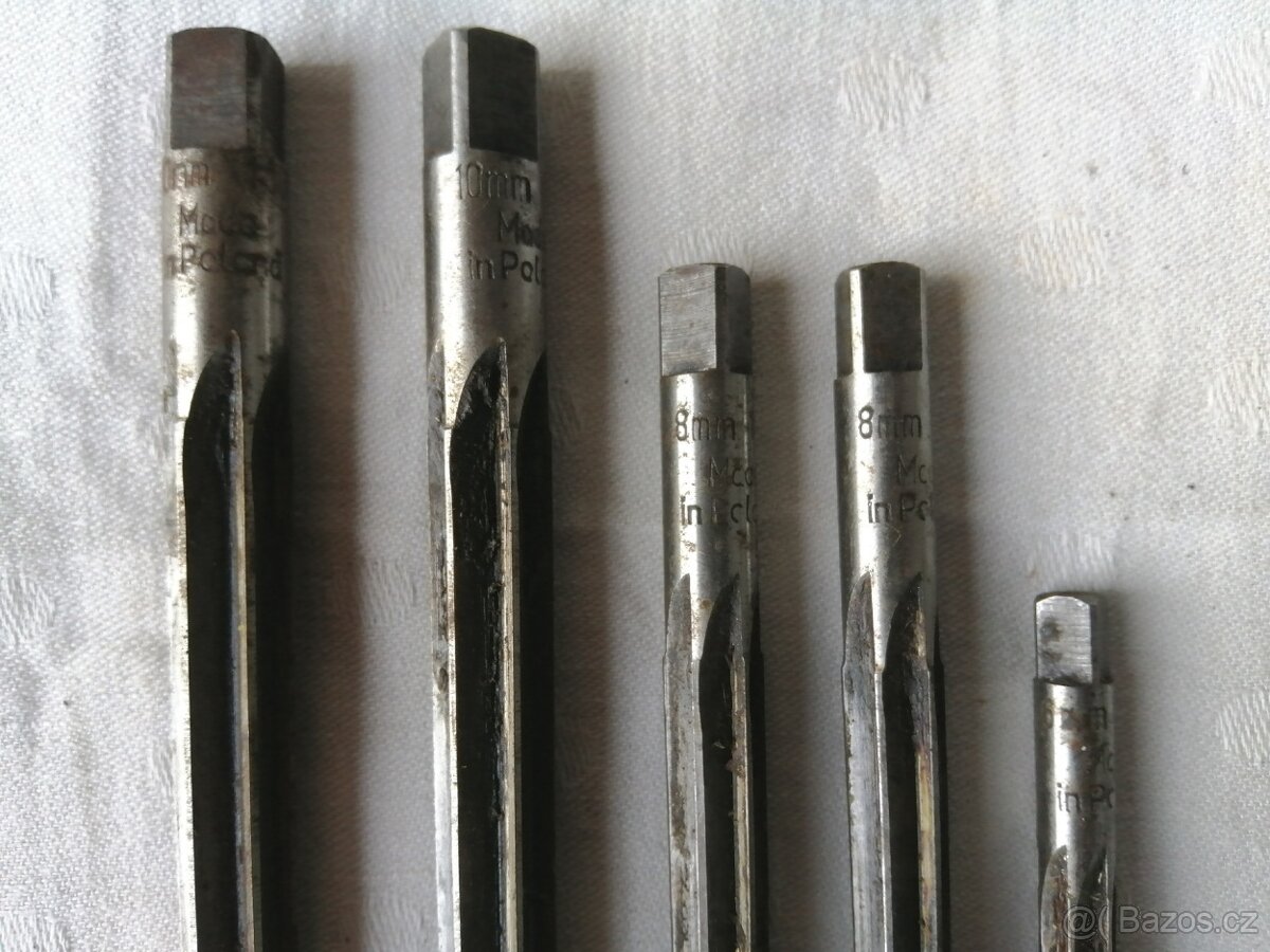 Vrtáky frézovací, socialistické výroby, se čtyřhranem - 2