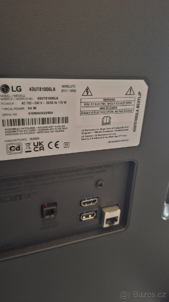 Prodám TV LG UHD AI - 2