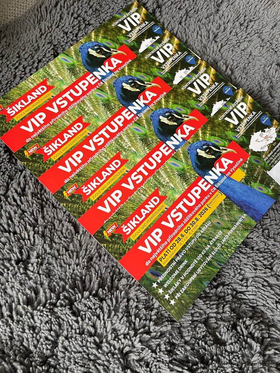4 VIP vstupenky do Šiklandu - 2