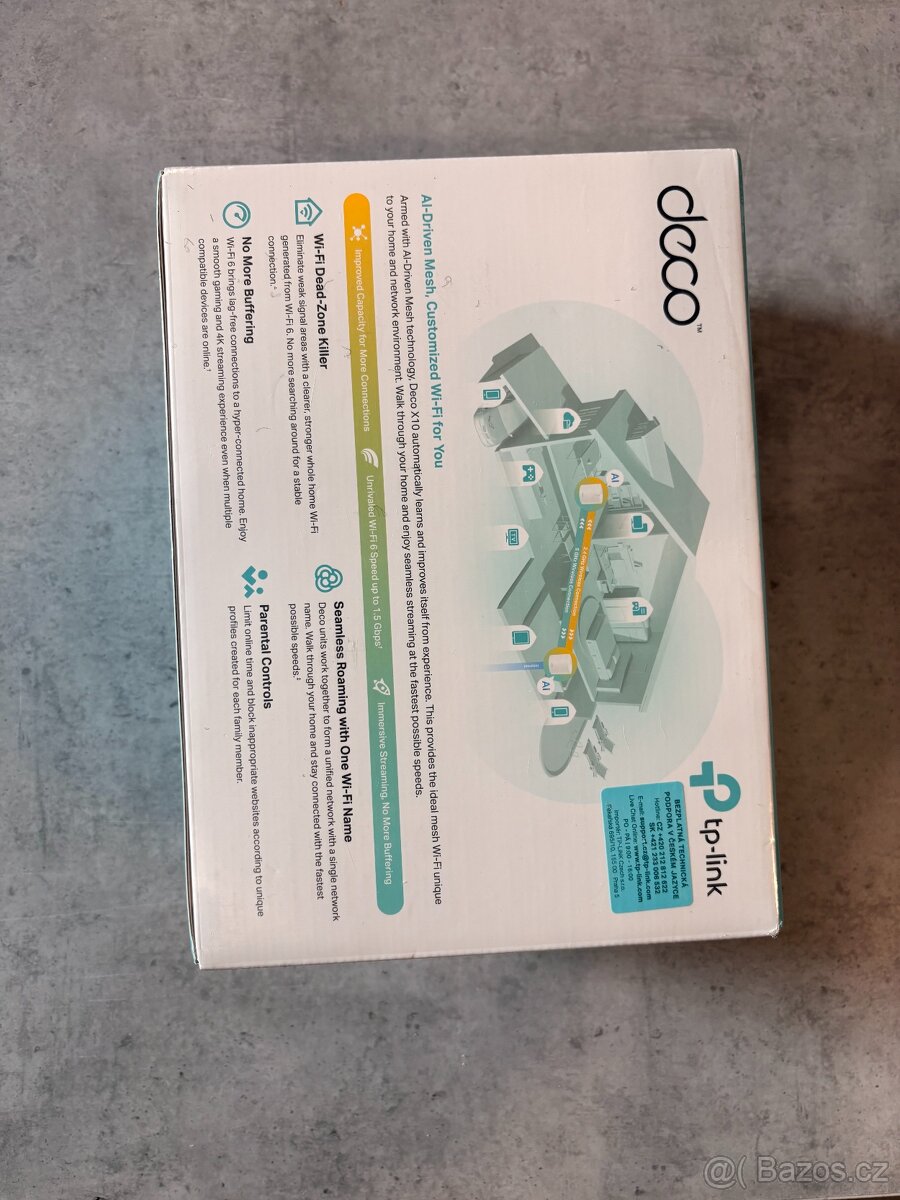 TP-Link Deco X10 AX1500 Mesh WiFi 6 systém, 2-pack - 2