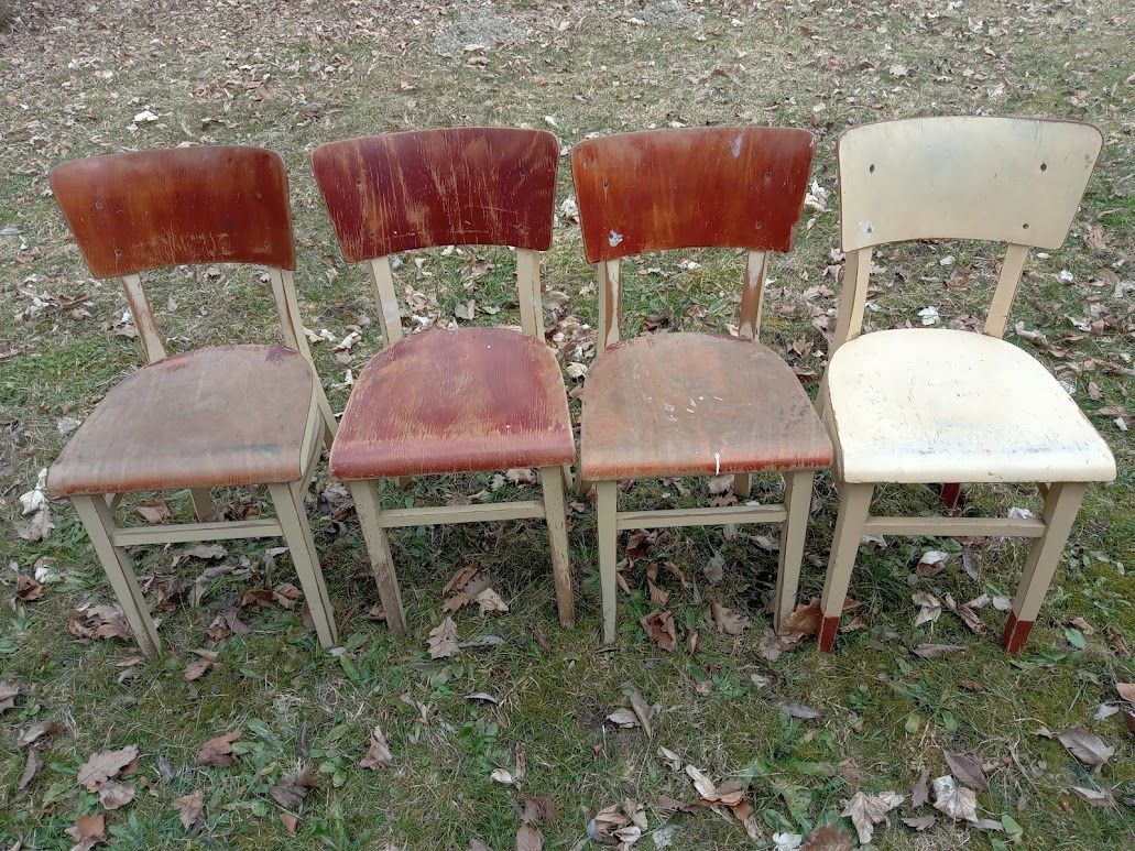 Židle pevné staré - 2
