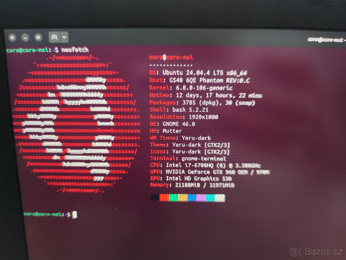 Notebook Herní MSI GS40 6QE Phantom, GTX970M, 32GB, 2TB SSD - 2