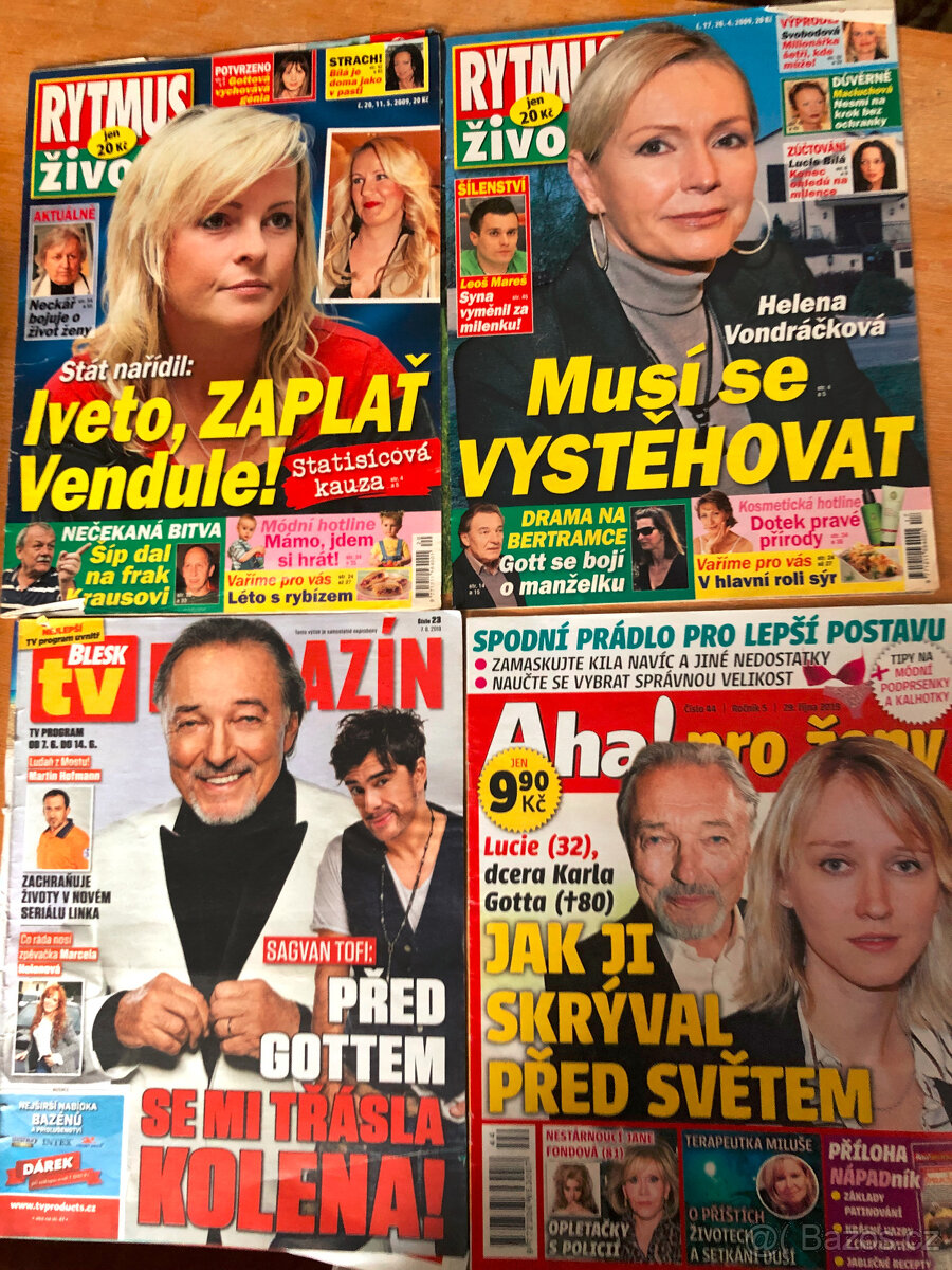 Sbírka časopisů s Karlem Gottem - 2