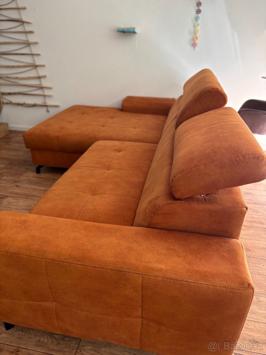 Rozkládací gauč sedačka pohovka s úložným prostorem - 2