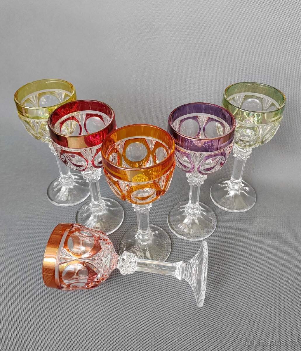 Luxusní sada křišťálových broušených sklenic od Hofbauer - 2