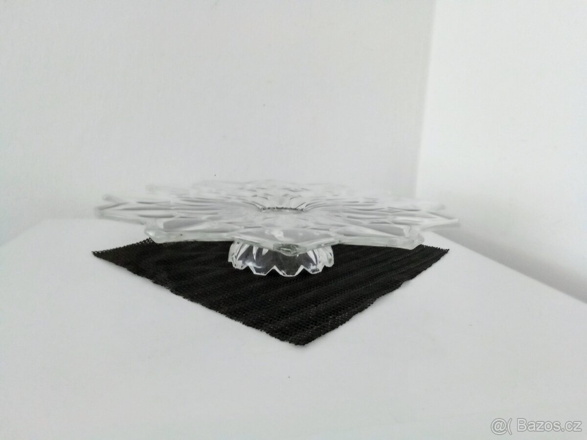 Starý nástolec, tác, podnos na dort a cukroví - 2