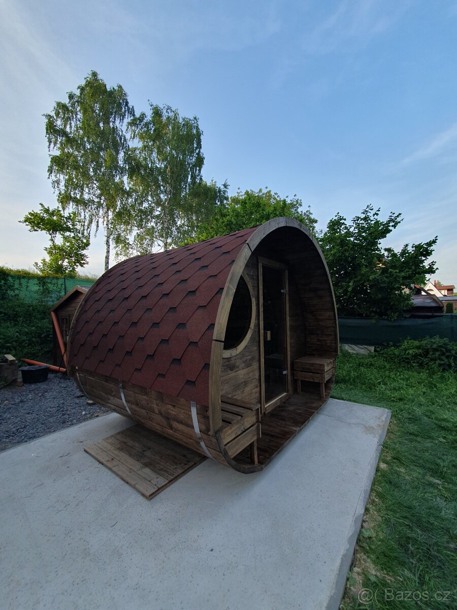 Fínska sauna Šmolko/ exteriérová sauna - 2