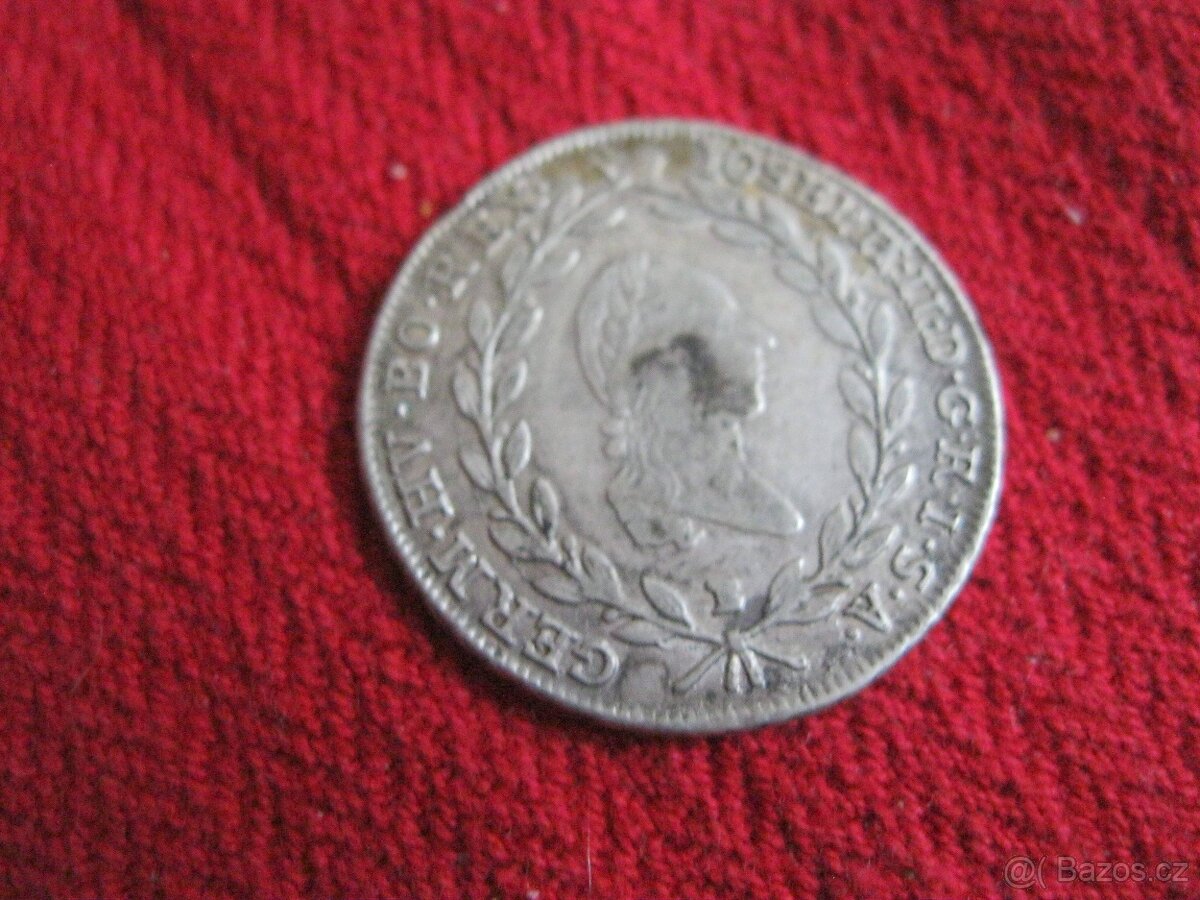 STŘÍBRNÁ MINCE - rok 1770 - 2