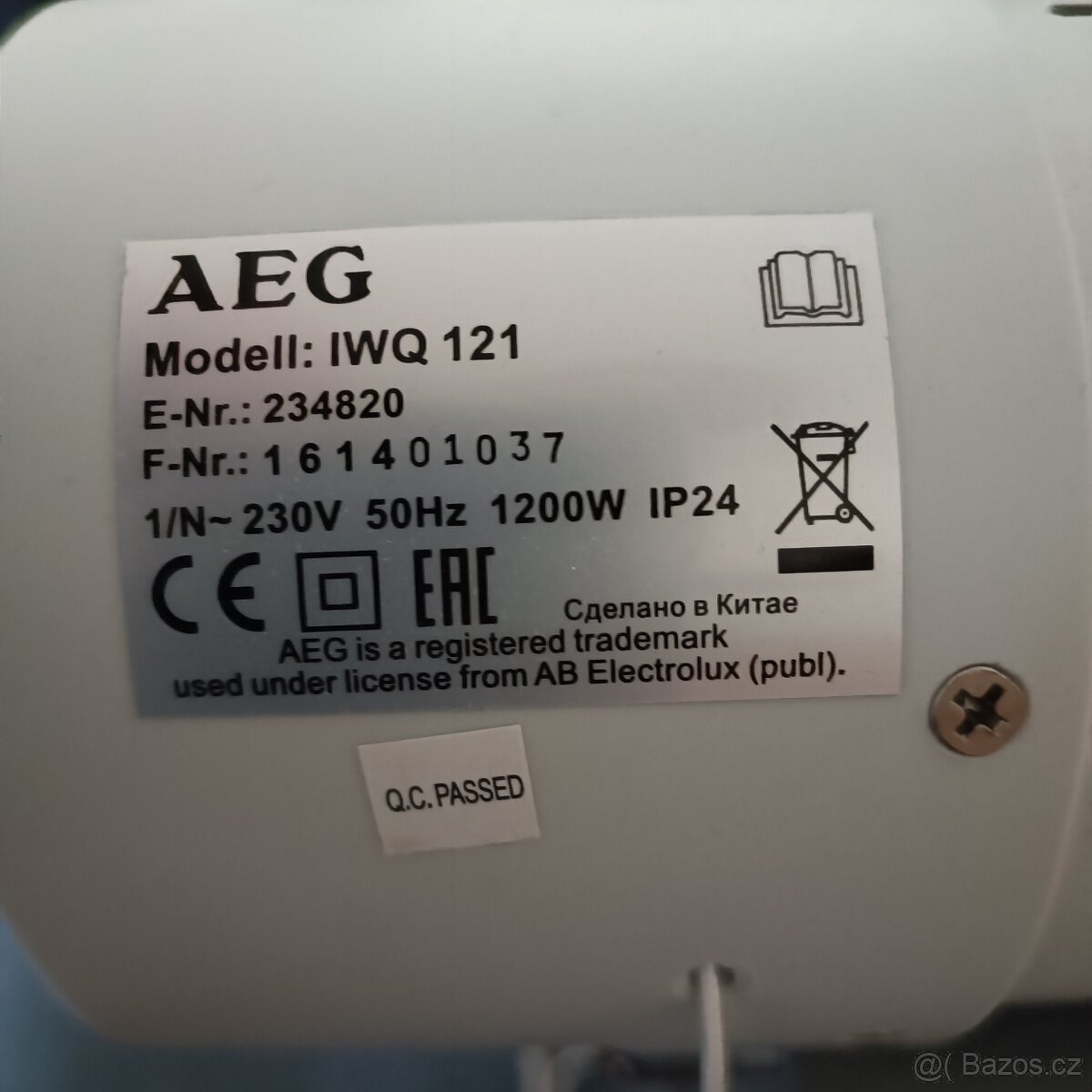 Teplomet AEG do koupelny - 2