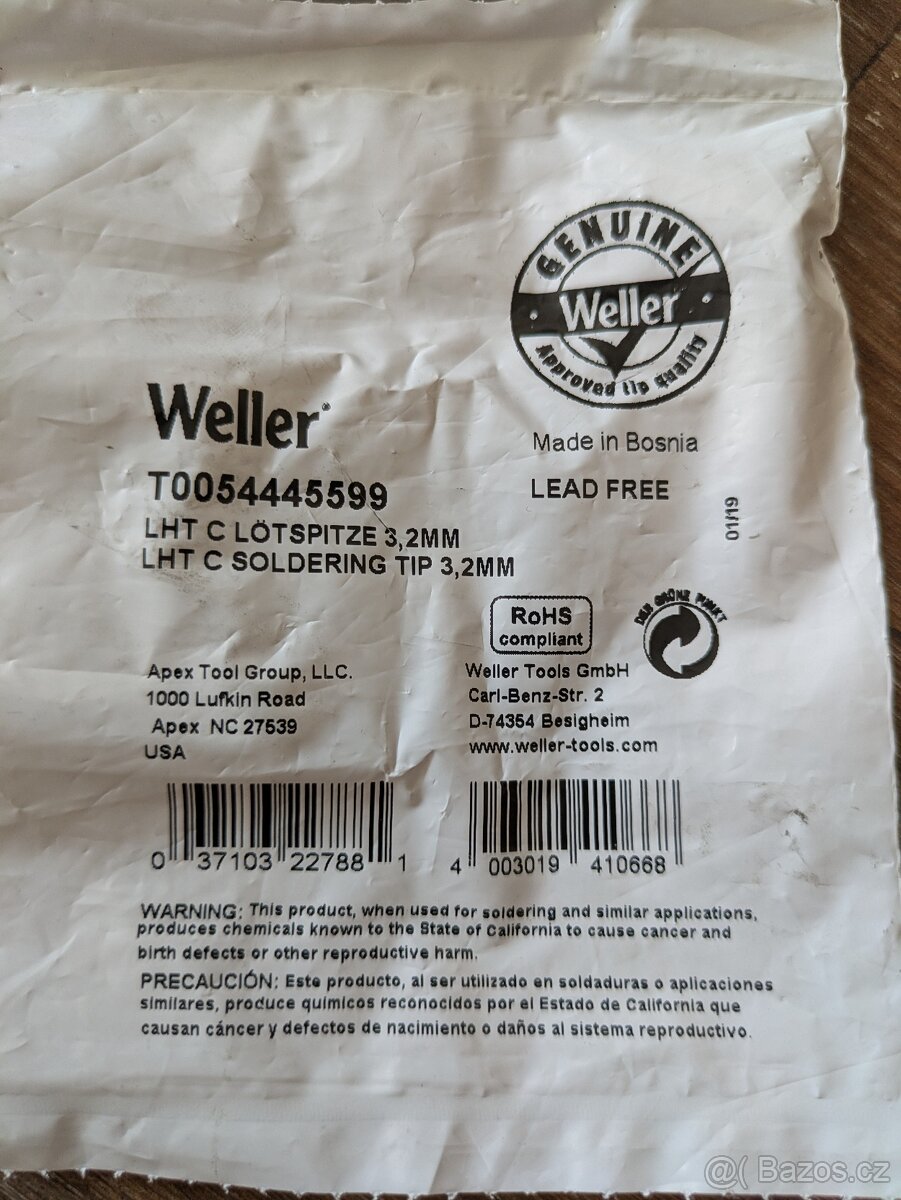 Pájecí hroty Weller - 2