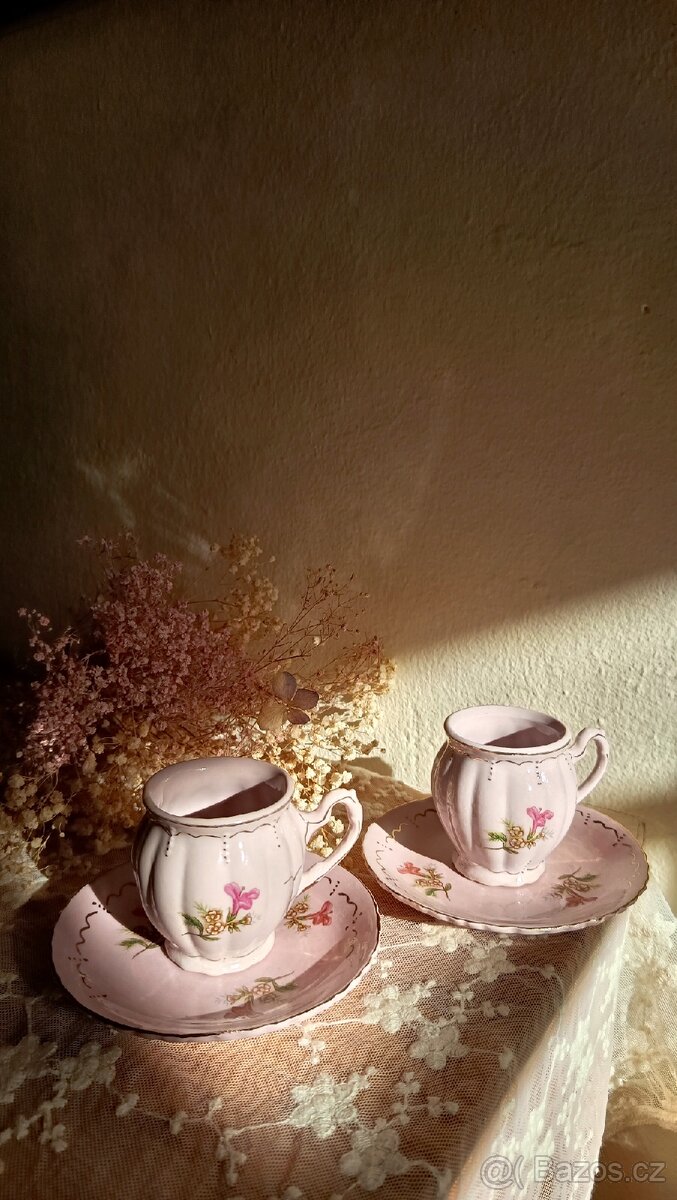 Růžové šálky na espresso - 2