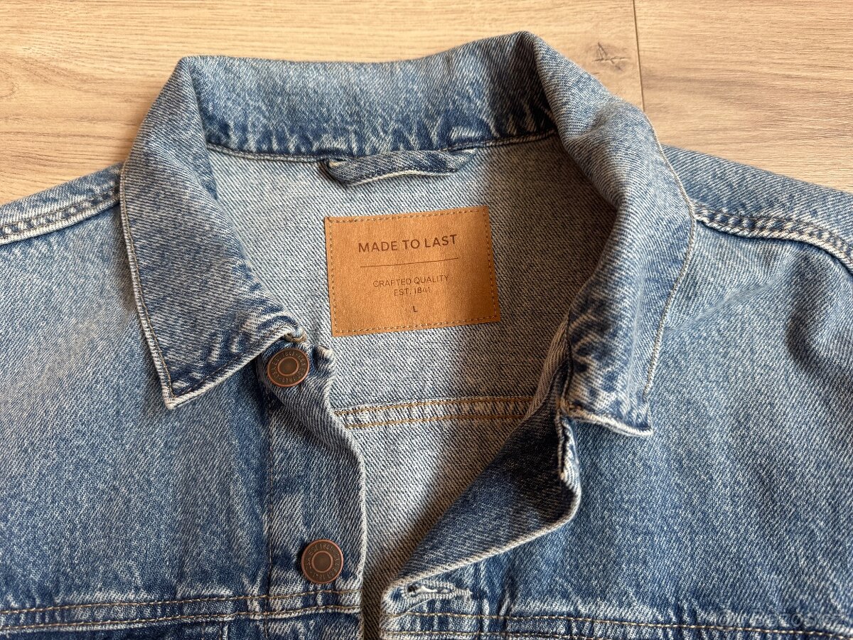 Pánská džínová bunda C&A vel.L - modrá - 2