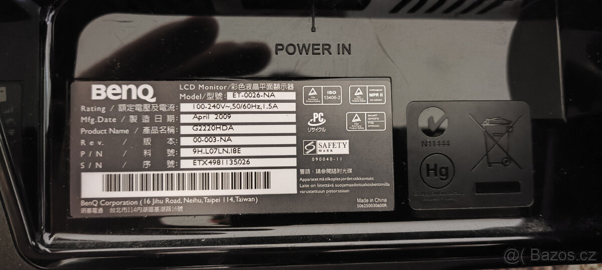 Monitor BenQ 21.5" - 2