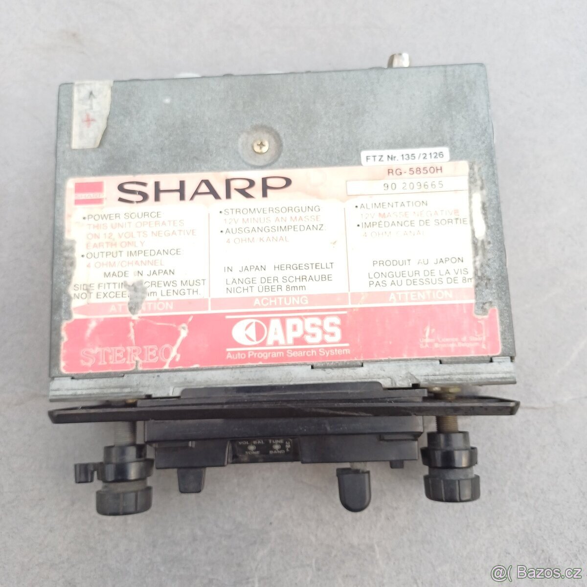 Autorádio zn. Sharp RG-5800H - 2