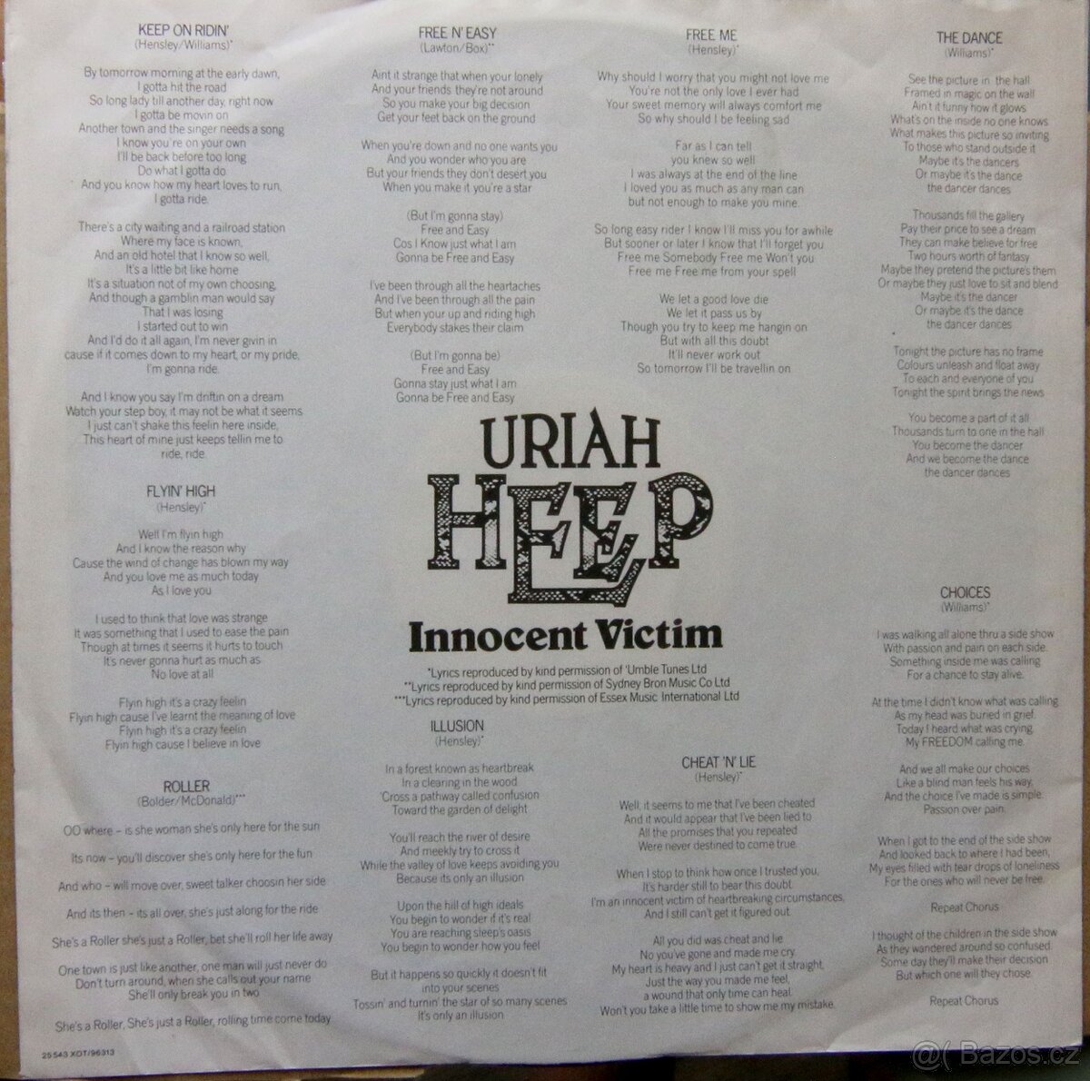 LP deska - Uriah Heep - Innocent Victims - 2