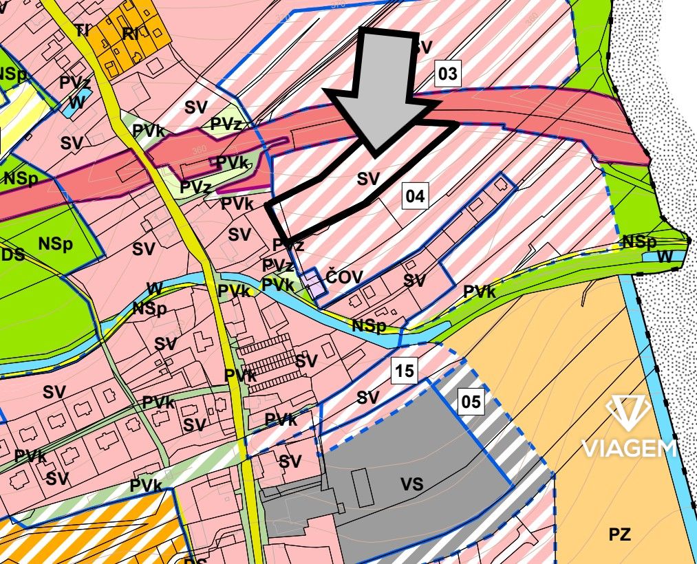 Stavební - bydlení 8 453 m² - 2