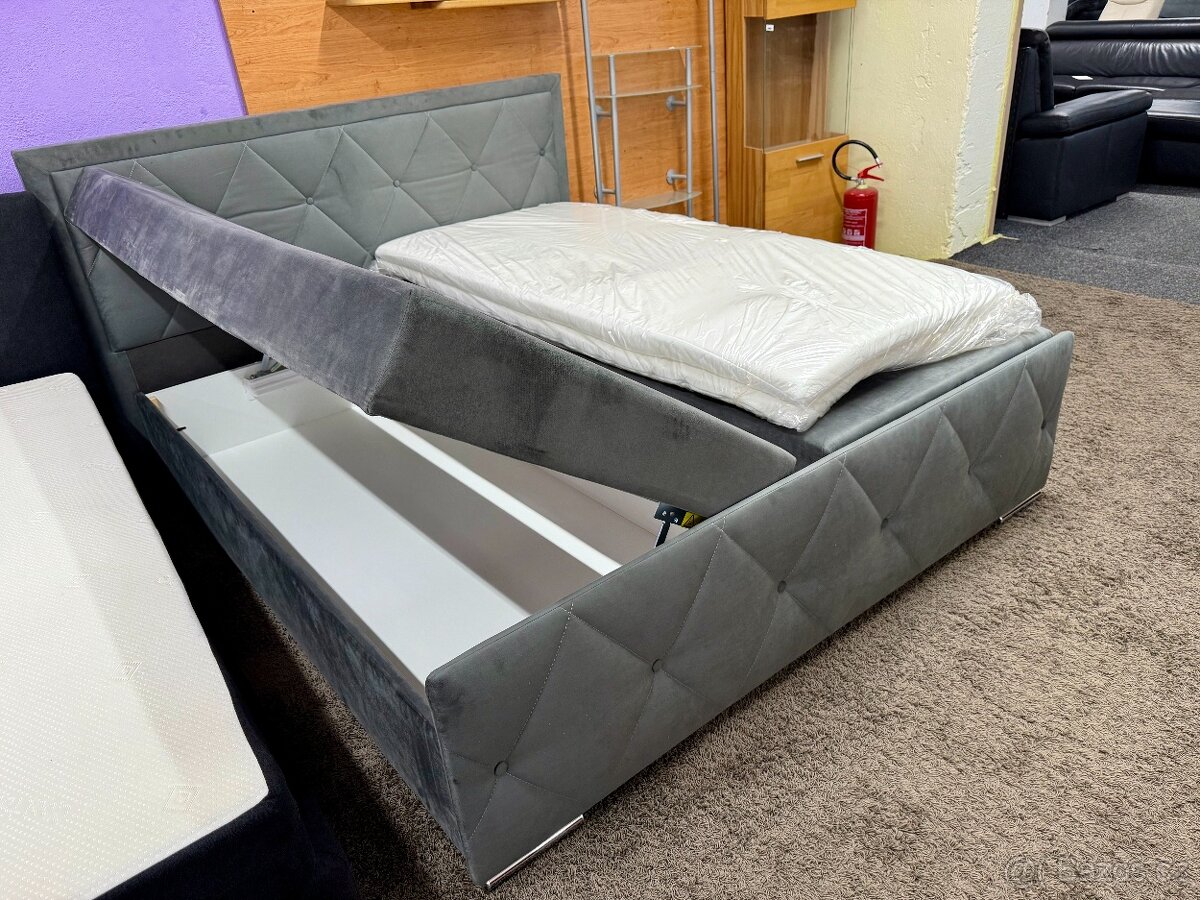 Manželská čalouněná postel nepoužitá - 2