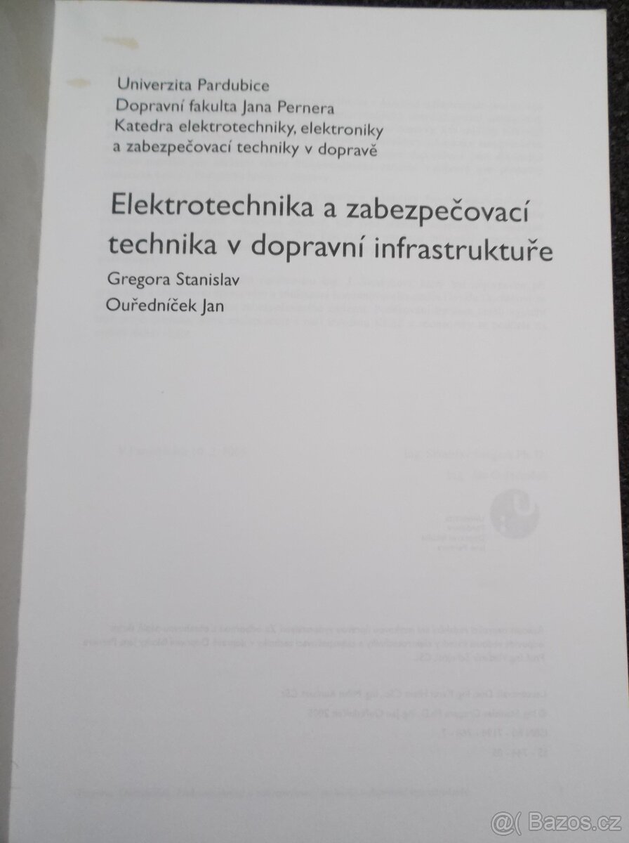 Elektrotechnika a zab. technika v dopravní infrastruktuře - 2