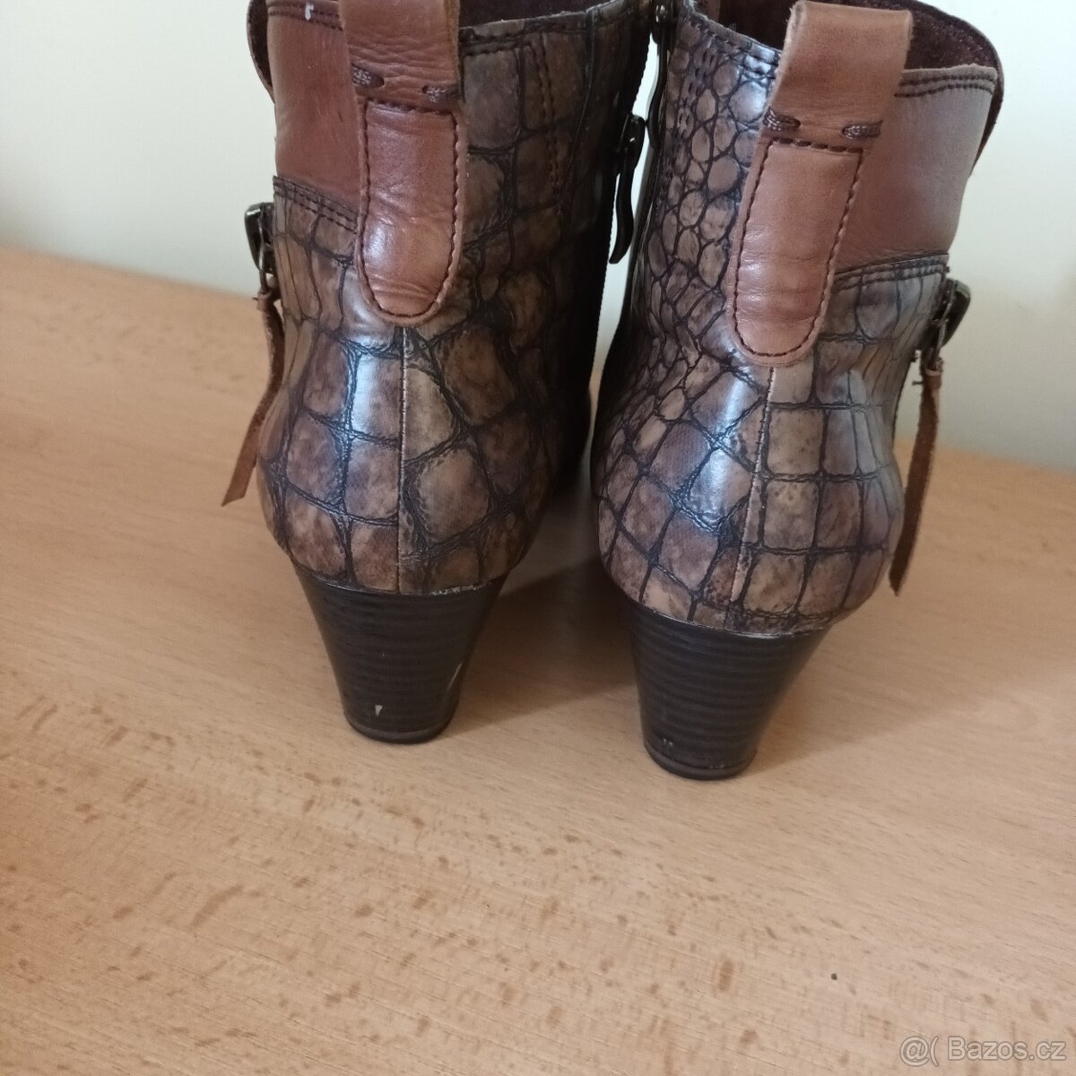 Kožená kotníková obuv dámská 38,Marco Tozzi - 2