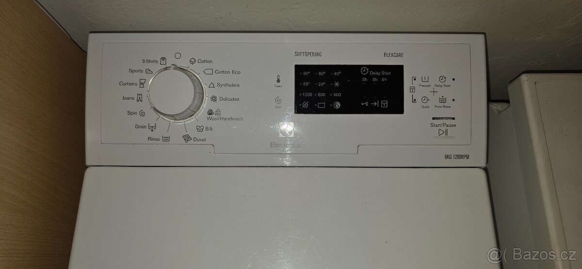 Pračka Elektrolux EWT12621SW na 6 kg prádla 1200 ot. - 2