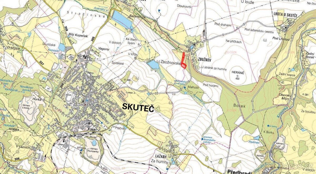 Louka, prodej, Skuteč, Chrudim - 2